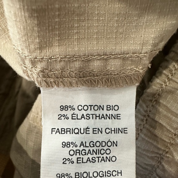 Vuori Ripstop Pants – Women’s Size M – Organic Cotton Stretch – Neutral Beige - Picture 6 of 7